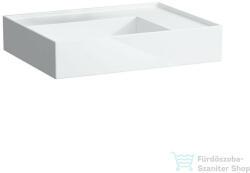 Laufen Kartell By Laufen 60x46 cm-es csaplyuk nélküli mosdó, speciálisan fedett lefolyóval, matt fehér H8103347571121 (H8103347571121)