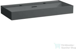 Laufen Kartell By Laufen 100x46 cm-es mosdó 2 csaplyukkal, Graphite matt H8103377581071 (H8103377581071)
