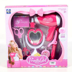 Magic Toys Pretty Girl pink fodrász szett ollóval és hajszárítóval MKL537953