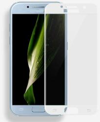 Temp-glass345 Samsung Galaxy A5 (2017) (A520F / A520K / A520L / A520S / A520W) Fehér 2.5D teljes lefedettséget biztosító karcálló, ütésálló kijelzővédő üvegfólia, 9H tempered glass, törlőkendővel (Tem