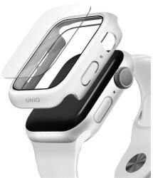 UNIQ Nautic Apple Watch 44mm műanyag tok üvegfóliával, fehér (UNIQ-44MM-NAUWHT) - redmobilshop