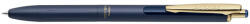 Zselés toll 0, 5mm, kék fém test, Zebra Grand Sarasa, írásszín kék