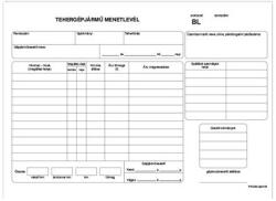 Bluering Tehergépjármű menetlevél A4, 100 lapos D. GEPJ. 21/UJ Bluering® (NYOMTDGEPJ21UJ) - iroszer24