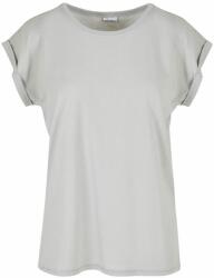 Build Your Brand Bluză lejeră cu mânecă scurtă pentru femei - Asfalt deschis | L (BY021-1000343589)