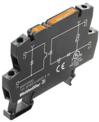 Weidmüller 8950900000 TOS 5VDC/48VDC 0, 5A, Szilárdtest relé 1 záró érintkező (Tranzisztor) , 5V DC +/-20 % vezérlőfeszültség, 5. . 48V DC kapcsolási feszültség, 500 mA folytonos áram, csavaros csatlakozás (Term