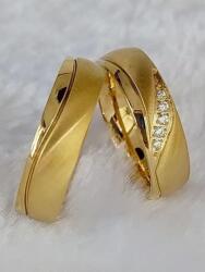 Elegance Nelli prémium nemesacél gyűrű arany fazonban akár párban is (GYR-6850)