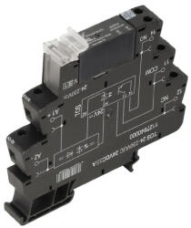 Weidmüller 1127690000 TOS 24-230VUC 230VAC1A, Szilárdtest relé 1 záró érintkező (Triak (nulla feszültségnél kapcsoló)) , 24. . 230V UC (AC/DC) +/-10 % vezérlőfeszültség, 12. . 275V AC kapcsolási feszültség, 1A f