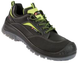 Sixton Peak LAND S3 Bőr munkavédelmi félcipő hv zöld reflex 38-48-ig (81153-18L)