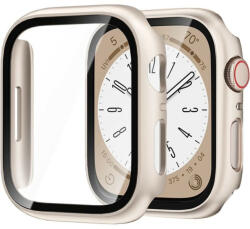 Apple Watch csillagfény védőtok edzett üveggel 44 mm