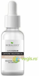 BIOBALANCE Ser Contur Ochi Impotriva Cearcanelor si Ridurilor cu Cafeina 5% + EGCG + Acid Hialuronic Super Serum 30ml