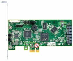 ARECA 2port 6Gb/s SATA PCIe 2.0 x1, RAID Card, 512MB Cache, 2x internal SATA - ARC-1203-2I (ARC-1203-2I)