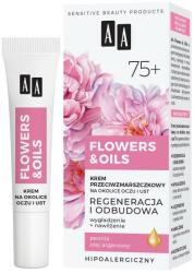 AA Cremă pentru zona ochilor anti-rid 75+ - AA Flowers & Oils Anti-Wrinkle Eyes And Lip Cream 15 ml