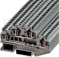 Tracon Emeletes ipari sorozatkapocs, rugós, sínre, kék 0, 2-4mm2, 500VAC, 32A (TSKB4/EK)