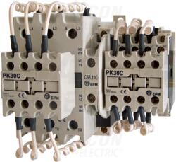 Tracon Kontaktor kondenzátortelepek kapcsolásához 690V, 50Hz, 17A, 12, 5kVAr, 400V AC, 3×NO+1×NC (TR1C1710B)