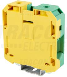 Tracon Védővezető ipari sorozatkapocs, csavaros, sínre, zöld/sárga 1000V 192A 16-95 mm2 (TSKA70JD) - kontaktor