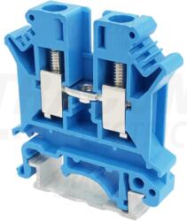 Tracon Nullavezető ipari sorozatkapocs, csavaros, sínre, kék 0, 2-6mm2, 800VAC, 57A (TSKA6-K) - kontaktor