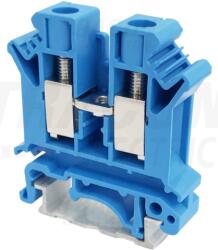 Tracon Nullavezető ipari sorozatkapocs, csavaros, sínre, kék 0, 5-10mm2, 800VAC, 76A (TSKA10-K) - kontaktor