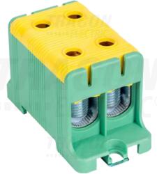 Tracon Főáramköri leágazó kapocs, sínre/felületre, zöld/sárga 16-95mm2, max. 1000VAC/1500VDC, max. 245A (FLEAL-95/2ZS)