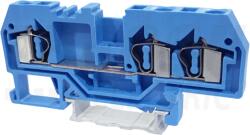 Tracon Nullavezető ipari sorozatkapocs, rugós, sínre, kék 800V 32A 0.08-4 mm2 3P (TSKC4/3-K)