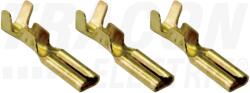 Tracon Szigeteletlen rátolható csatlakozó hüvely, sárgaréz 2, 8×0, 5mm, 0, 5-1mm2 (CSH3)