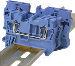 Tracon Nullavezető ipari sorozatkapocs, rugós, sínre, kék 0, 2-2, 5mm2, 800VAC, 31A (TSKB2,5K)