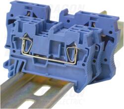 Tracon Nullavezető ipari sorozatkapocs, rugós, sínre, kék 0, 5-6mm2, 800V, 52A (TSKB6K) - kontaktor