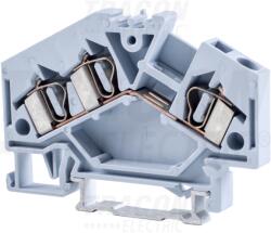 Tracon Fázisvezető ipari sorozatkapocs, rugós, sínre, szürke 800V 32A 0.08-4 mm2 3P (TSKC4/3D)