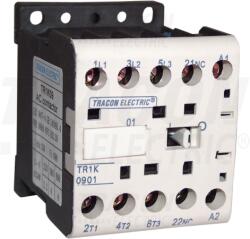 Tracon Segédkontaktor 660V, 50Hz, 9A, 4kW, 48V AC, 3×NO+1×NO (TR1K0910E7)