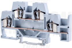 Tracon Emeletes ipari sorozatkapocs, rugós, sínre, szürke 500V 26A 0.08-4 mm2 4P (TSKC4E)