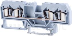 Tracon Fázisvezető ipari sorozatkapocs, rugós, sínre, szürke 800V 26A 0.08-4 mm2 4P (TSKC4/4)