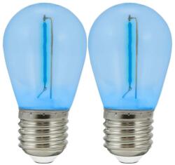 Polux KÉSZLET 2x LED Izzó PARTY E27/0, 3W/36V kék 322203 (SA1801)