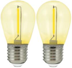 Polux KÉSZLET 2x LED Izzó PARTY E27/0, 3W/36V sárga 322197 (SA1800)