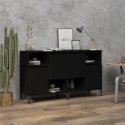 vidaXL Servante, 2 buc, negru, 60x35x70 cm, lemn prelucrat (3185728) Comoda