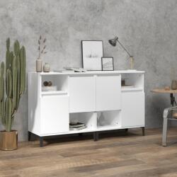 vidaXL Servante, 2 buc, alb, 60x35x70 cm, lemn prelucrat (3185727) Comoda