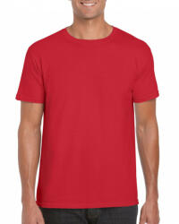 Gildan Csomag akciós póló (min. 3 db) Uniszex póló Gildan GI64000 Softstyle Felnőtt póló -3XL, Red