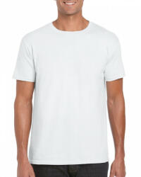 Gildan Csomag akciós póló (min. 3 db) Uniszex póló Gildan GI64000 Softstyle Felnőtt póló -5XL, White