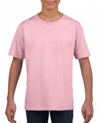 Gildan Csomag akciós póló (min. 3 db) Gyerek póló Gildan GIB64000 Softstyle Youth T-Shirt -M, Light Pink