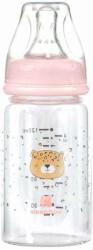 KikkaBoo Бебешко стъклено шише KikkaBoo Savanna - 120 ml, розово (31302020115) - ozone
