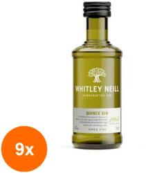 Whitley Neill Set 9 x Gin Whitley Neill, Gutui, Quince Gin, 43% Alcool, Miniatura, 0.05 l