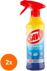 SAVO Set 2 x Spray Universal Savo Dezinfectant Antifungic, 500 ml (ROC-2xBOMSA00001)