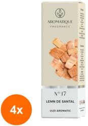 LCAA Set 4 x Ulei Aromat, Aromatique Lemn de Santal, 10 ml, Ambalat la Cutie
