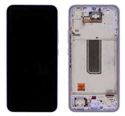 Samsung A346B Galaxy A34 5G Előlap Keret+LCD Kijelző+Érintőpanel, Violet Lila (GH82-31201D, GH82-31200D) Gyári, Service pack