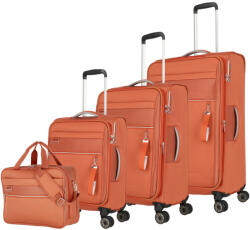 Travelite Miigo narancssárga 4 kerekű 4 részes bőrönd szett (92740-87)