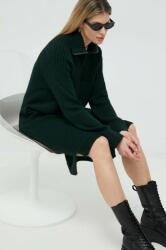 G-Star RAW rochie din amestec de lana culoarea verde, mini, oversize PPYX-SUD0BC_78X