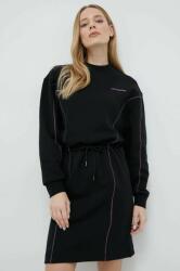 KARL LAGERFELD rochie din bumbac culoarea negru, midi, oversize PPYX-SUD0HZ_99X