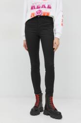 G-Star Raw pantaloni femei, culoarea negru, mulata, high waist PPYX-SPD0RZ_99X