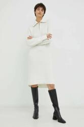 G-Star RAW rochie din amestec de lana culoarea bej, mini, oversize PPYX-SUD0BC_01X