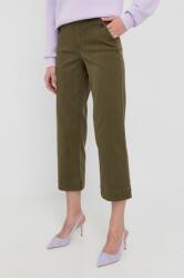 Spanx pantaloni femei, culoarea verde, drept, high waist PPYY-SPD0LT_91X