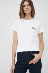 Calvin Klein Jeans tricou din bumbac 2-pack culoarea alb PPYX-TSD05S_00X