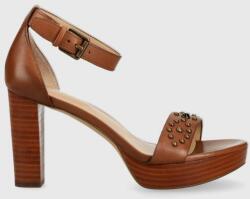 Lauren Ralph Lauren sandale de piele Sylvia culoarea maro, 802891411001 PPYX-OBD1AS_82X
